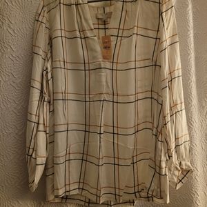 V neck blouse 14 plus